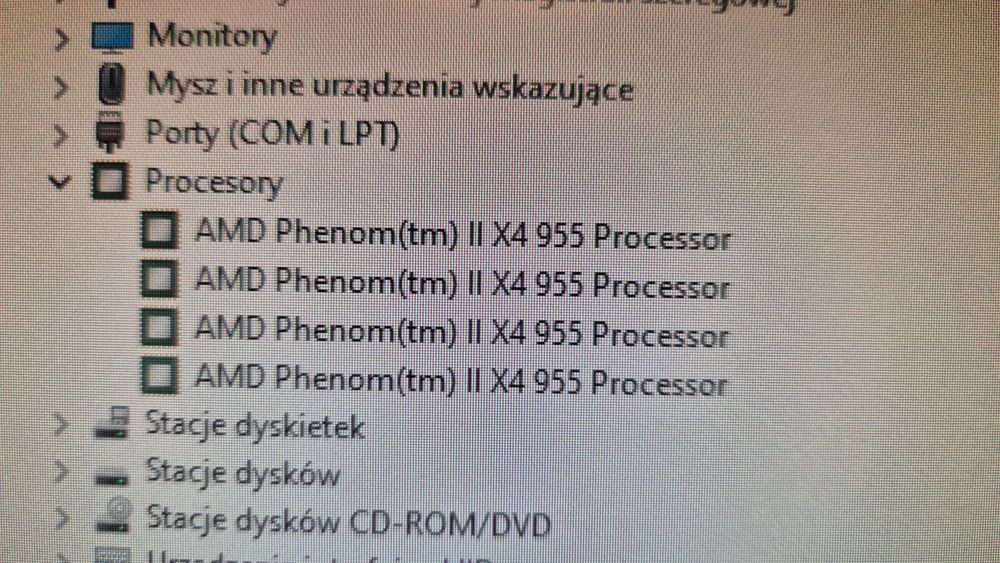 Procesor AMD Phenome II x4 BE 955 sprawna