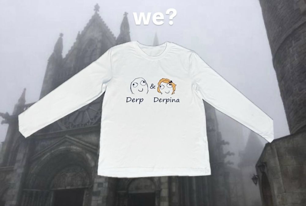 Лонгслів оверсайз, лонгслив, longsleeve derp, derpina, дьорп, дёрп