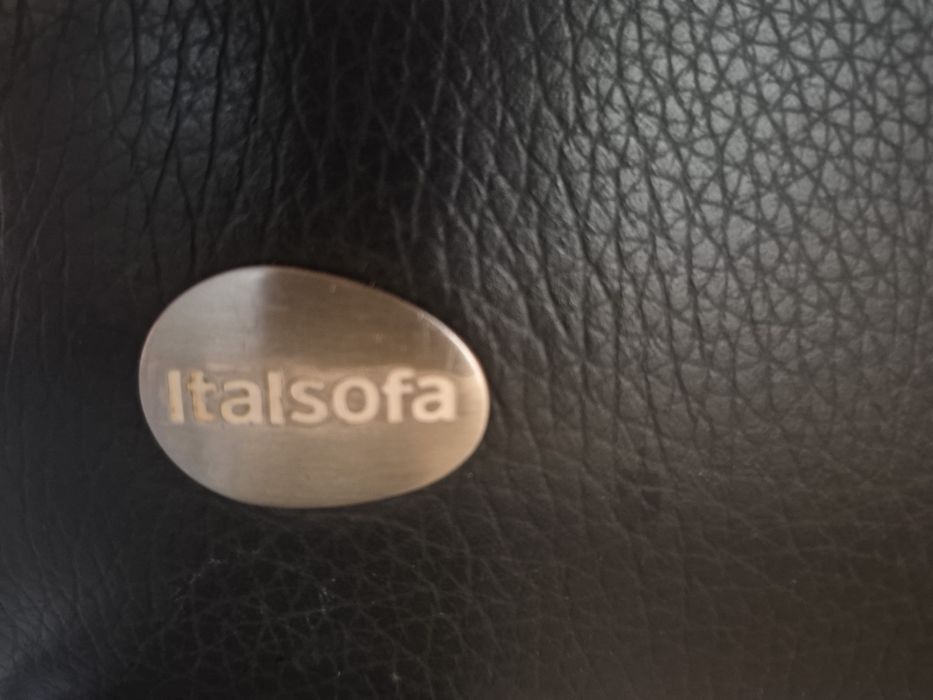 Narożnik skórzany grafit prawdziwa  skóra Italsofa