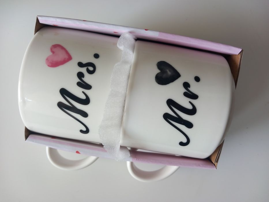 Kubki Mr&Mrs 2 sztuki