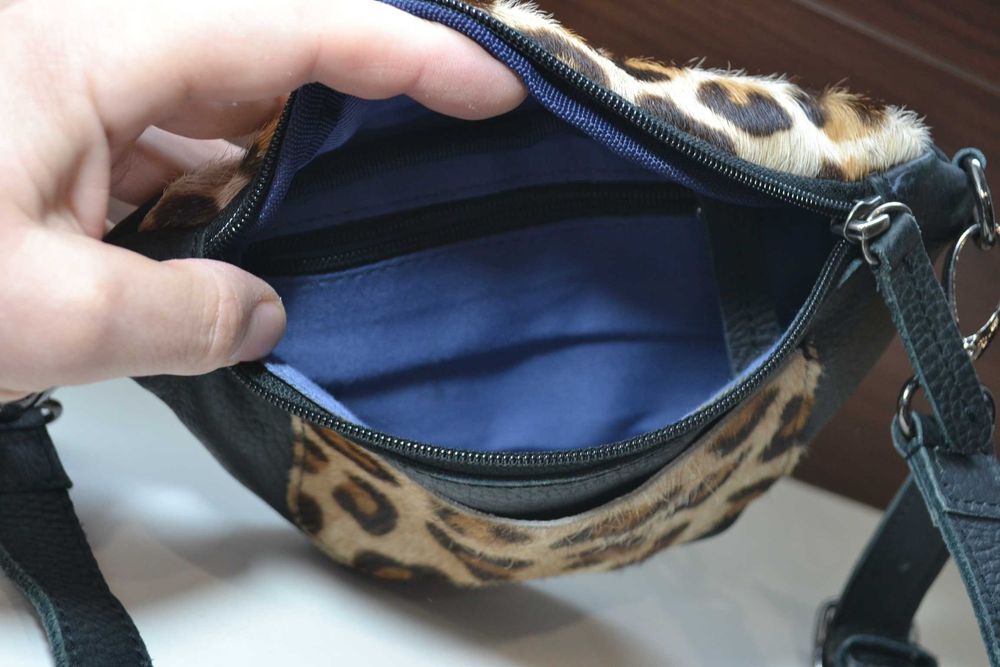 Chabo сумка поясная на пояс кожаная YKK унисекс бананка
