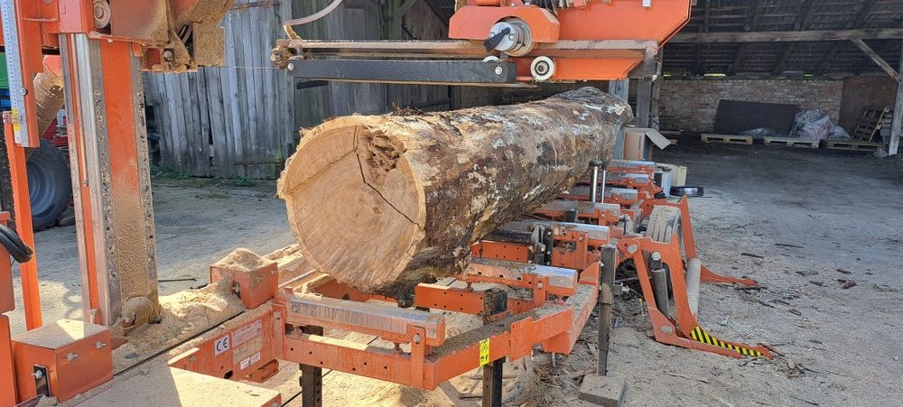 tartak objazdowy, tartak mobilny, silnik spalinowy, 100% mobilności