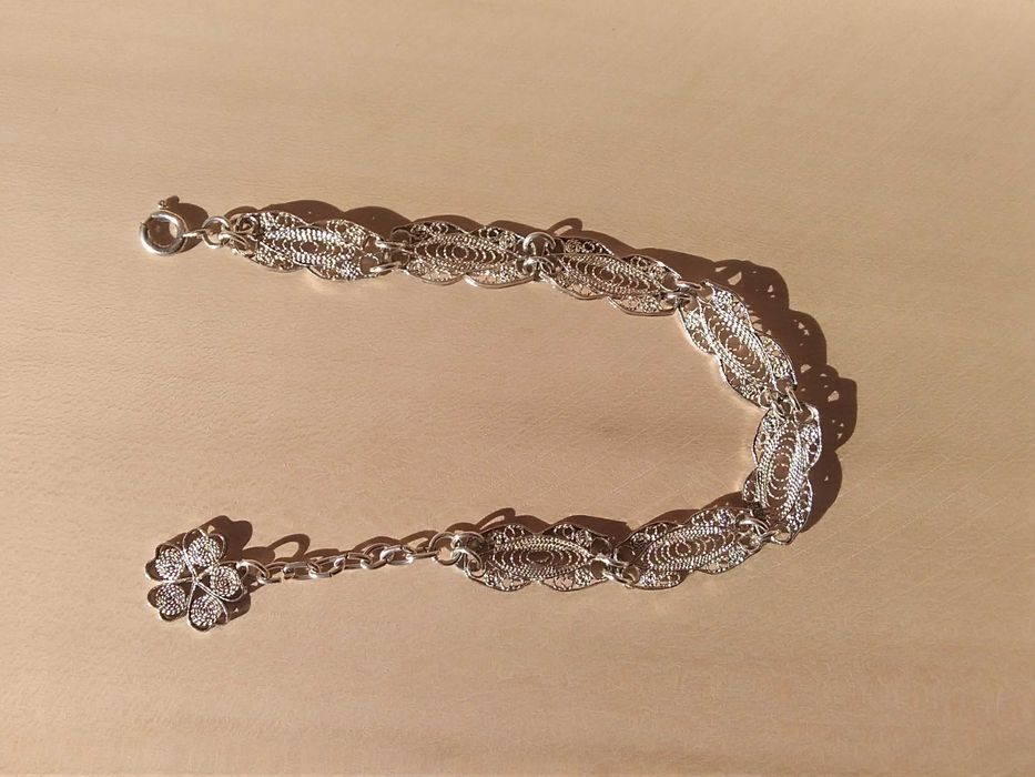 Bransoletka srebro 21 cm