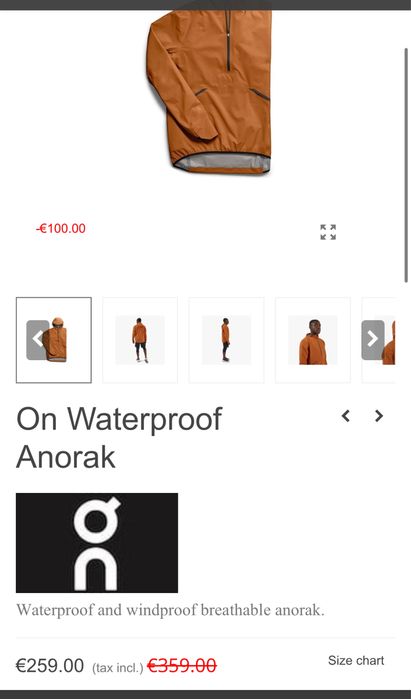On Waterproof Anorak
