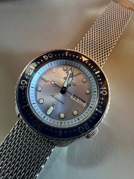 Seiko 5 automático Ice blue SRPE77