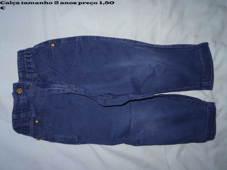 calças de ganga e bombazine para criança outono/inverno