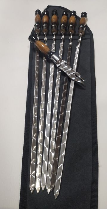 Подарочный набор шампуров в чехле, набір шампурів у чохлі