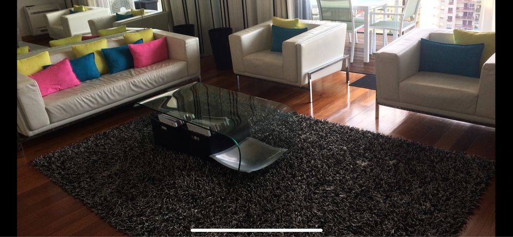 Sofas sala pele branca