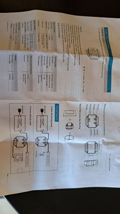 V1-H sciemniacz LED WiFi