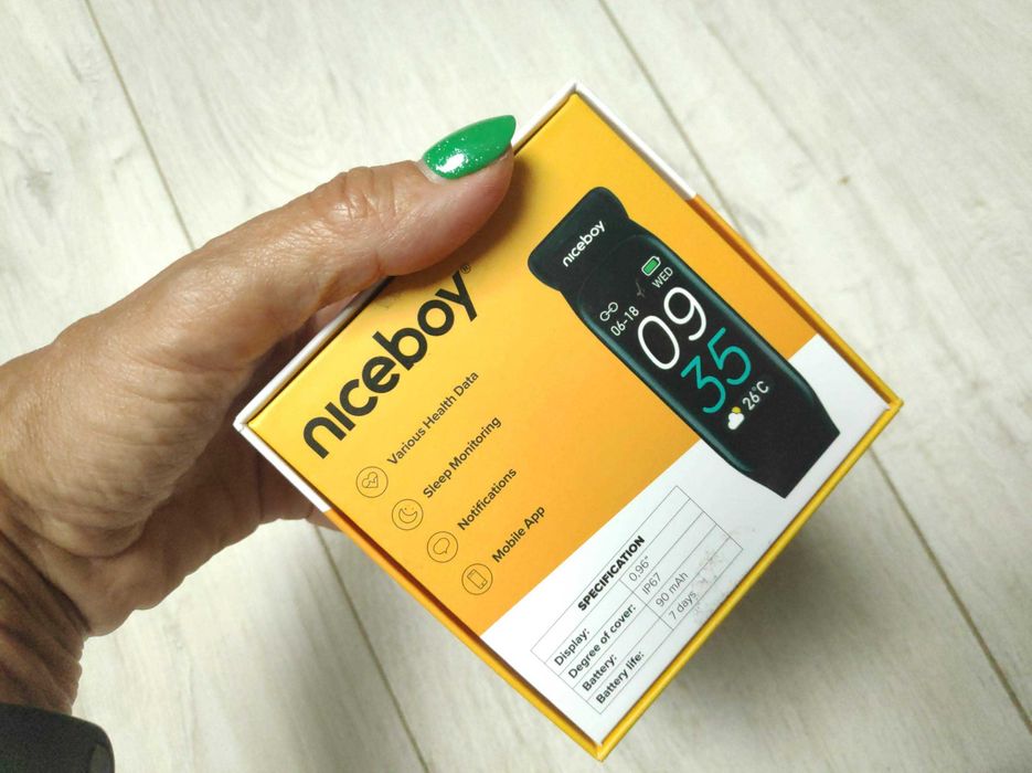 Smartband Niceboy X-fit plus, czarna