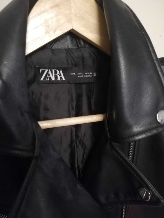 ramoneska Zara L 40 czarna ramoneska Zara biker M 38 L 40