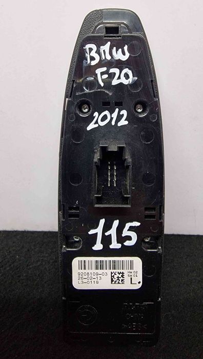 Comando / Botão / Interruptor Vidros Frente Esquerdo 9208109-03 - BMW 1