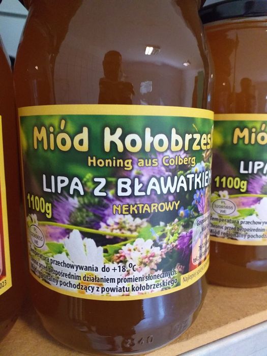 "Miód kołobrzeski" wielokwiatowy kremowany z imbirem 430g