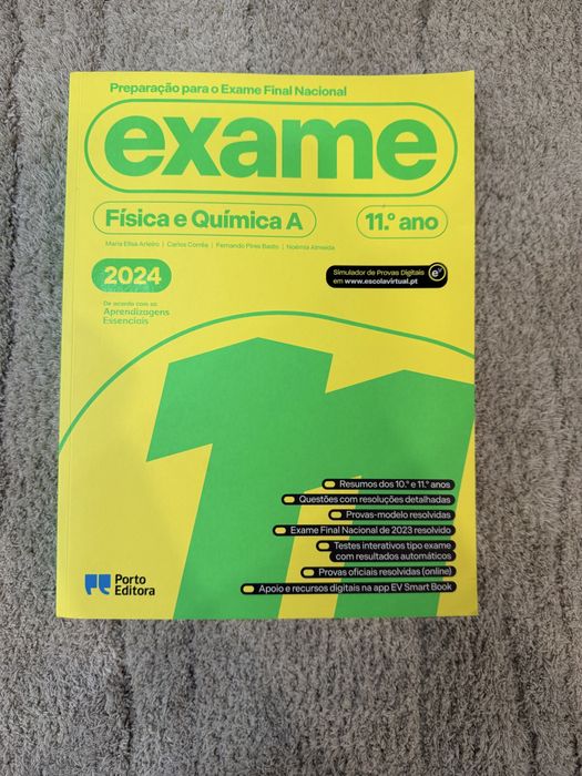 Livros Preparação Exames 11º e 12º Ano | FQ, BG e Português