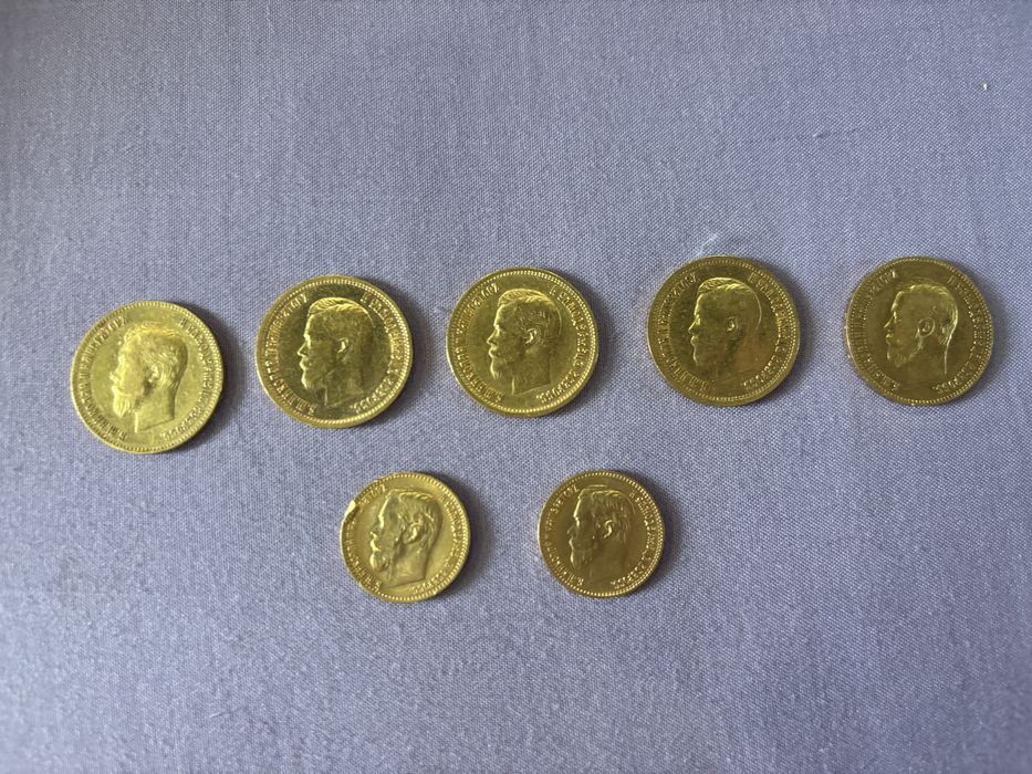 10 рублів 1899-1900р., 5 рублів 1897-1899р.