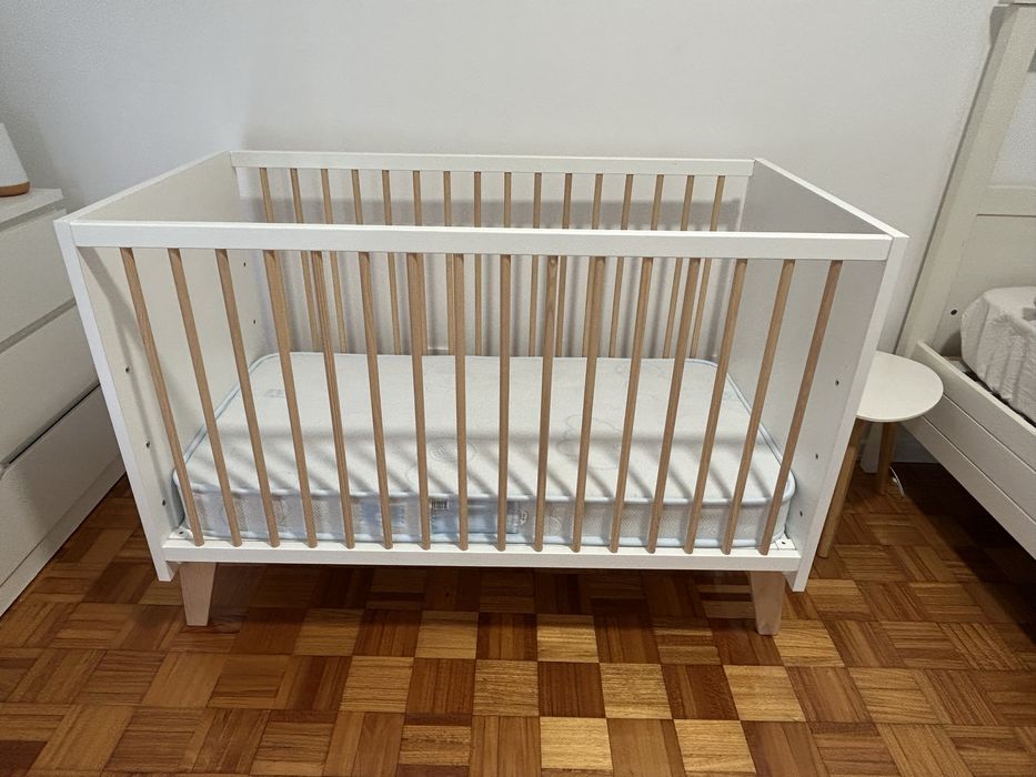 Cama berço Zippy 3 em 1 + colchão