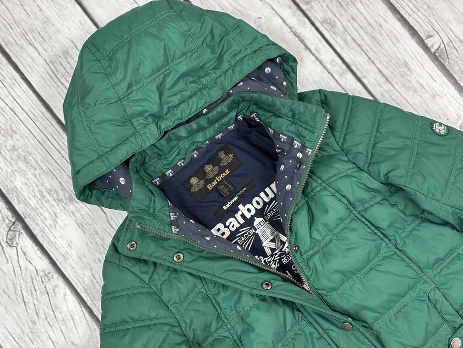 Barbour Hatherwood Puffer Damska Pikowana Kurtka Rozmiar 36 - S