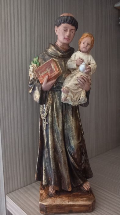 St antonio pintado a mao
