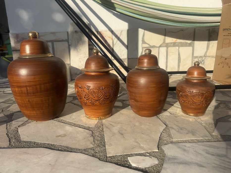 Potes decoração antigos