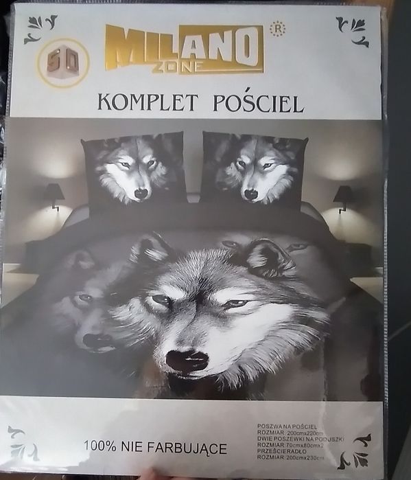 Kpl.pościeli 200x220 wilk