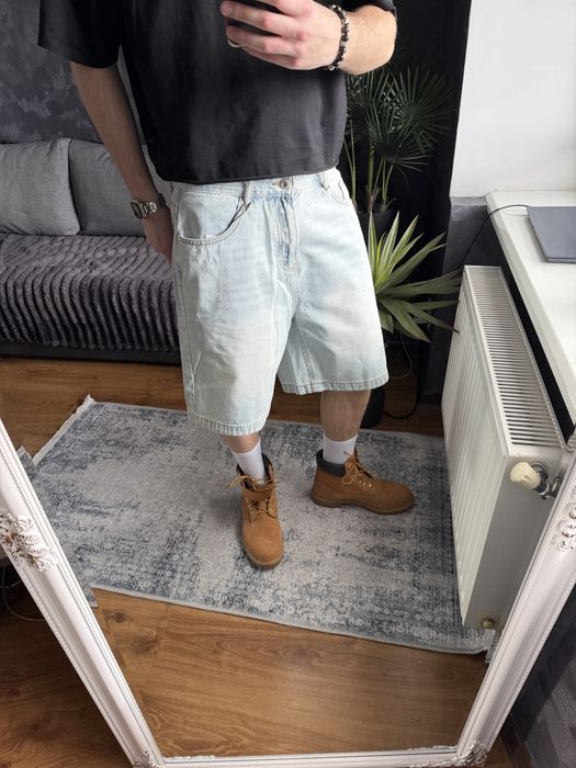 Washed Baggy Shorts Базові Широкі Шорти Беггі Джинсові шорти opium sk8