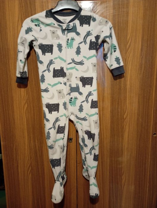 Детская теплая пижама Carter's 4t, пижама картерс