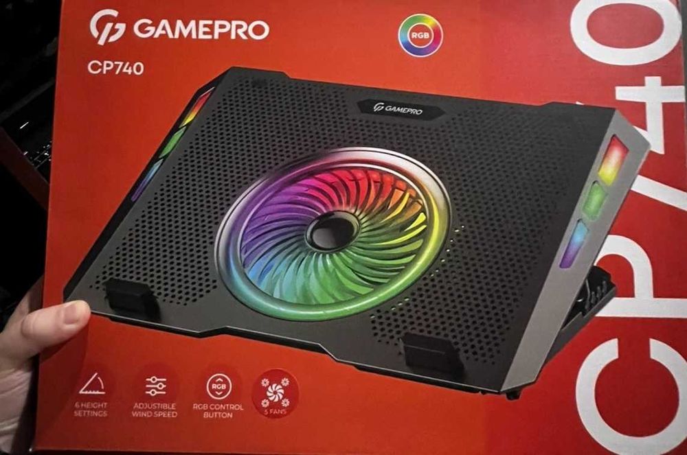 Охолоджувальна підставка для ноутбука GamePro CP740 Black
