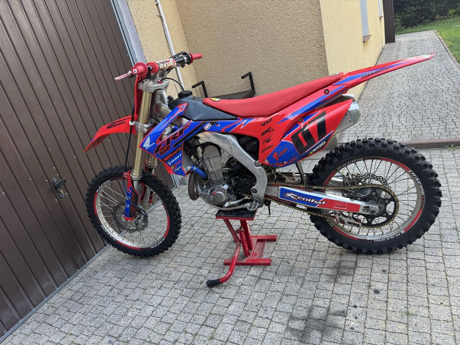 Honda crf 450 po kapitalnym remoncie przebieg 9 motogodzin