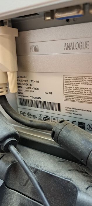 Monitor Siemens Fujitsu 22 cale