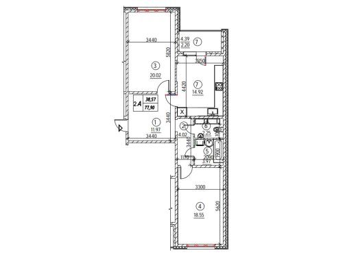 Єоселя 3% та 7%! РЕМОНТ 2к-78м2 ЖК Навігатор Оболонь/Мінська 5 хвилин!