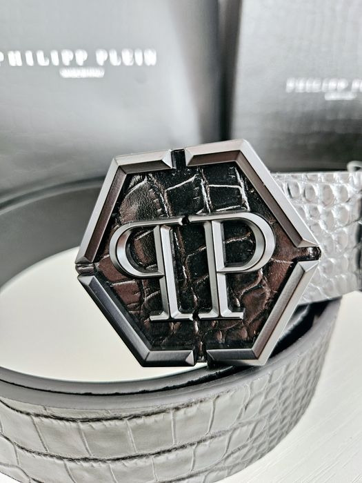 Pasek Philipp Plein model MVA0904 PLE010N 02 dl 120 cm