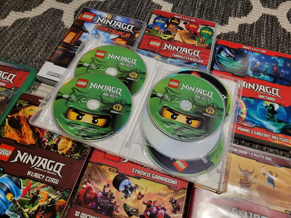 LEGO Ninjago DVD sezony 1-9 + odcinek specjalny