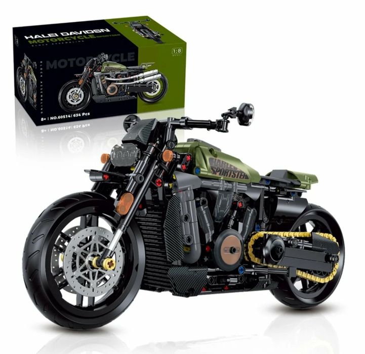 Конструктор ретро байк мотоцикл Харли Давидсон 634 шт Лего