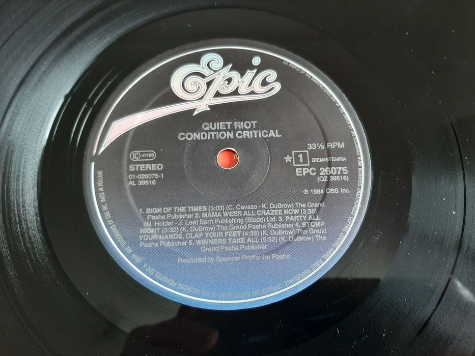 Quiet Riot - Condition Critical - Europa - Vinil LP