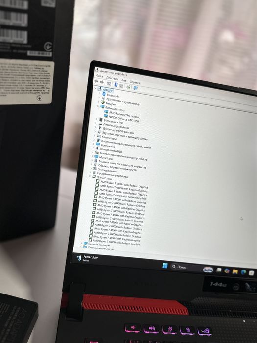 ‼️Rog Strix 15.6‼️Ryzen7 16core/144Hz/512GB/16GB/Ноутбук/Гарантия!!!