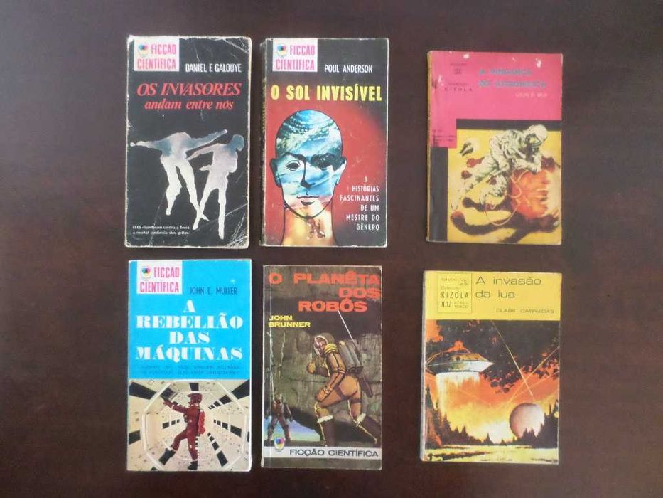 Ficção científica antiga, rara, em português e inglês