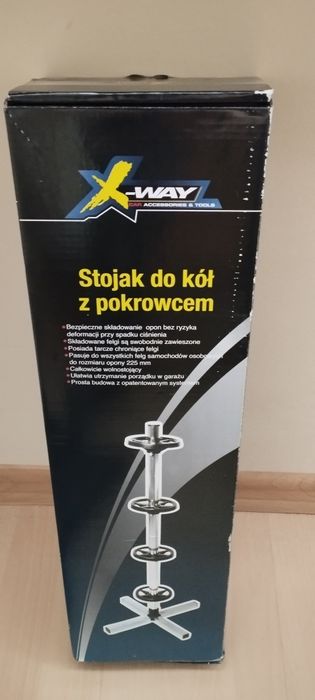Stojak do kół z pokrowcem