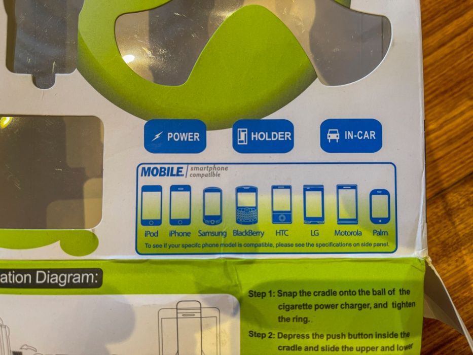 2 в 1. Держатель для телефона и зарядка USB