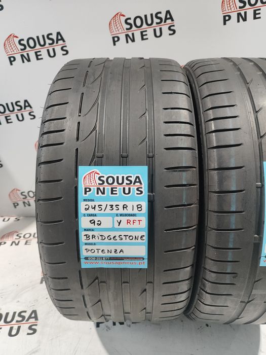 2 pneus semi novos 245-35R18 Bridgestone - Oferta dos Portes