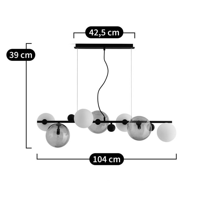 Candeeiro sala bolas