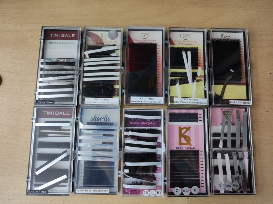 Вії для нарощування, манікен, сухожар