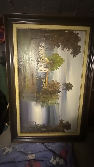 Quadro pintado a mao