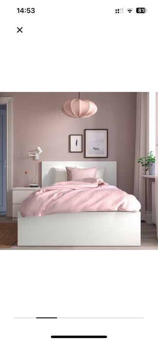 Łóżko Ikea Malm 120x200 kolr biały