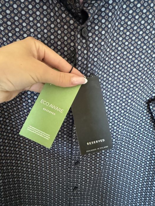 Koszula męska Reserved, r. S, nowa z metkami, slim fit