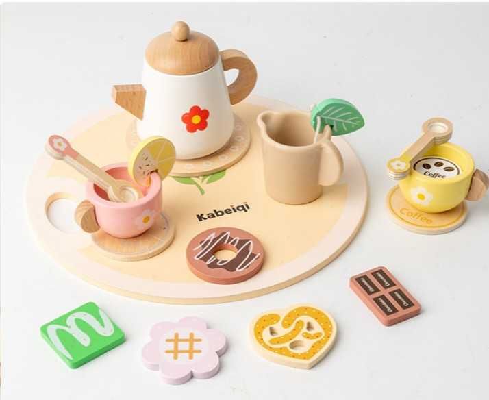Деревянный чайный набор 15 предметов