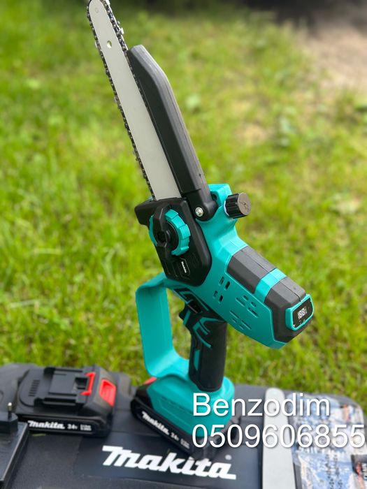 Акумуляторная мини пила Makita Duc190Bl 2шини 3 цепи безсчеточная