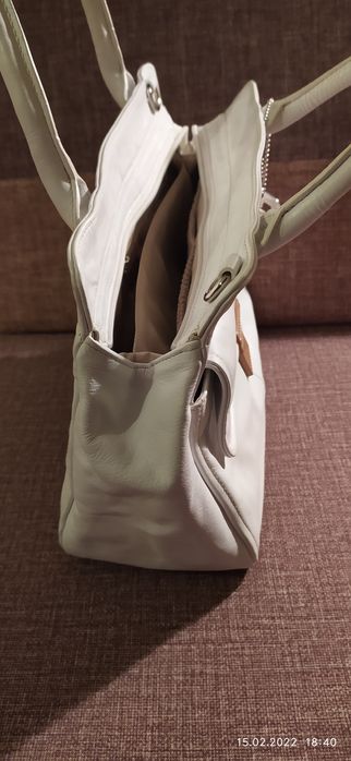 Picard biała skórzana