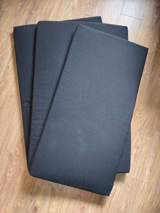 Materac czarny 3 częściowy