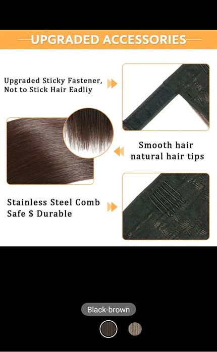 Sprzedam kucyk długi czarny