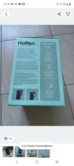Zestaw dla pana czajnik